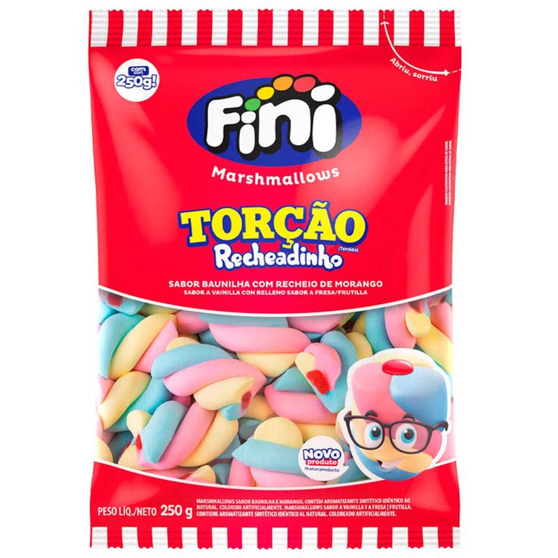 marshmallows fini torção recheadinho 250g