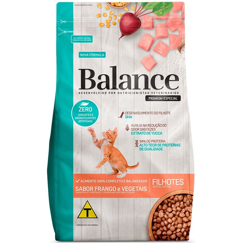 ração balance premium especial gato filhote frango 900g (mp)