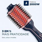 escova secadora mondial bivolt azul e rosê es-01-ir