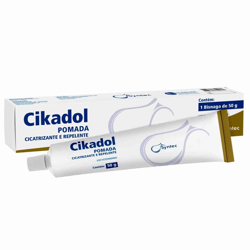 pomada cicatrizante e repelente cikadol syntec 50g (mp)