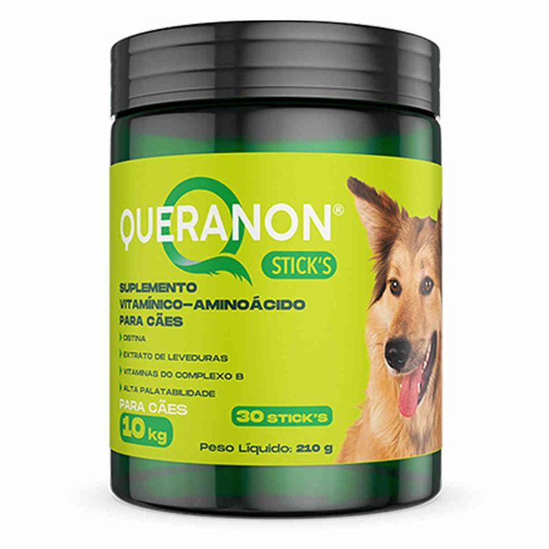 suplemento vitamínico queranon sticks avert para cães 210g (mp)