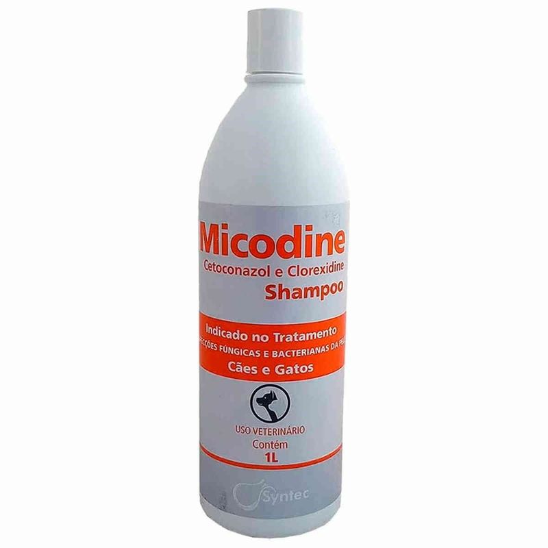 shampoo micodine syntec para cães e gatos 1l (mp)