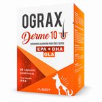 suplemento alimentar ograx derme 10 avert para cães e gatos (mp)