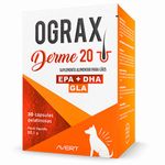 suplemento alimentar ograx derme 20 avert para cães e gatos (mp)