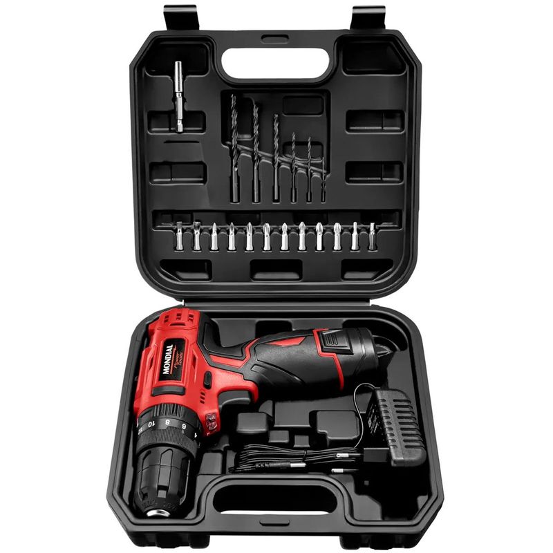 Parafusadeira E Furadeira Mondial De Impacto PI-12MA Bivolt