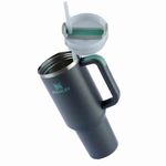 copo térmico stanley quencher charcoal 887ml preto 8147(mp)