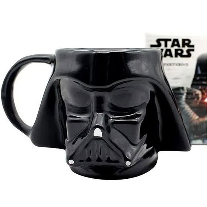 caneca zonacriativa 3d star wars 500ml darth vader (mp)