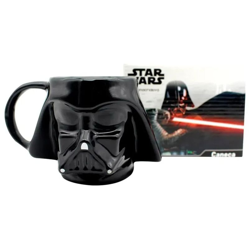caneca zonacriativa 3d star wars 500ml darth vader (mp)