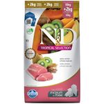 ração n&d cães filhotes raças médias e grandes tropical suíno 10kg (mp)