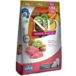 ração n&d cães filhotes raças médias e grandes tropical suíno 10kg (mp)
