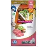 ração n&d cães filhotes raças grandes e médias tropical suíno 2kg (mp)