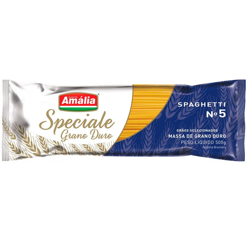 macarrão santa amália speciale grano duro espaguete 5 500g