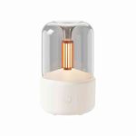 umidificador h'maston lâmpada luz de vela jsq11 bege (mp)