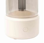 umidificador h'maston lâmpada luz de vela jsq11 bege (mp)