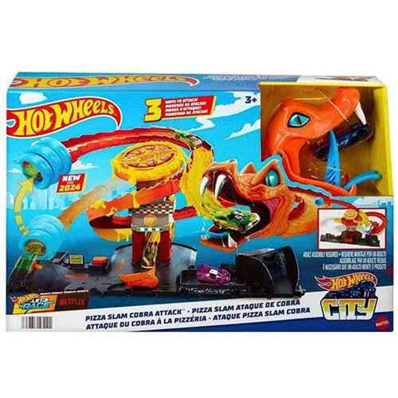pista hot wheels mattel city ataque de cobra htn81