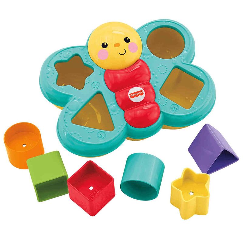 blocos mattel encaixa fisher price borboleta cdc22