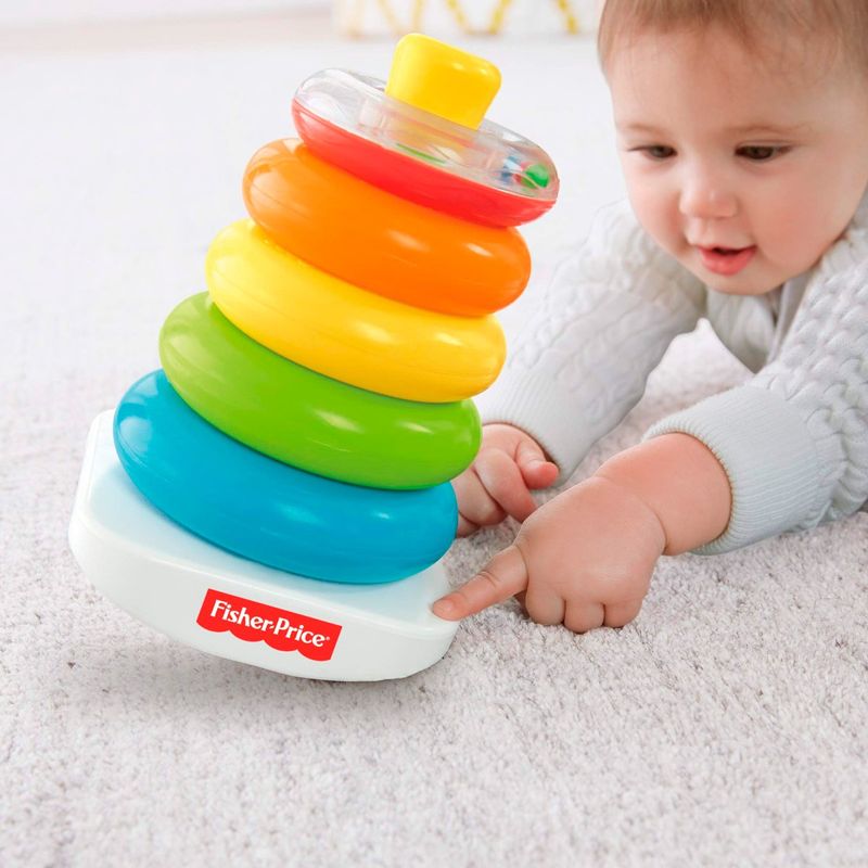 brinquedo para bebês fisher-price pirâmide de argolas gkw58