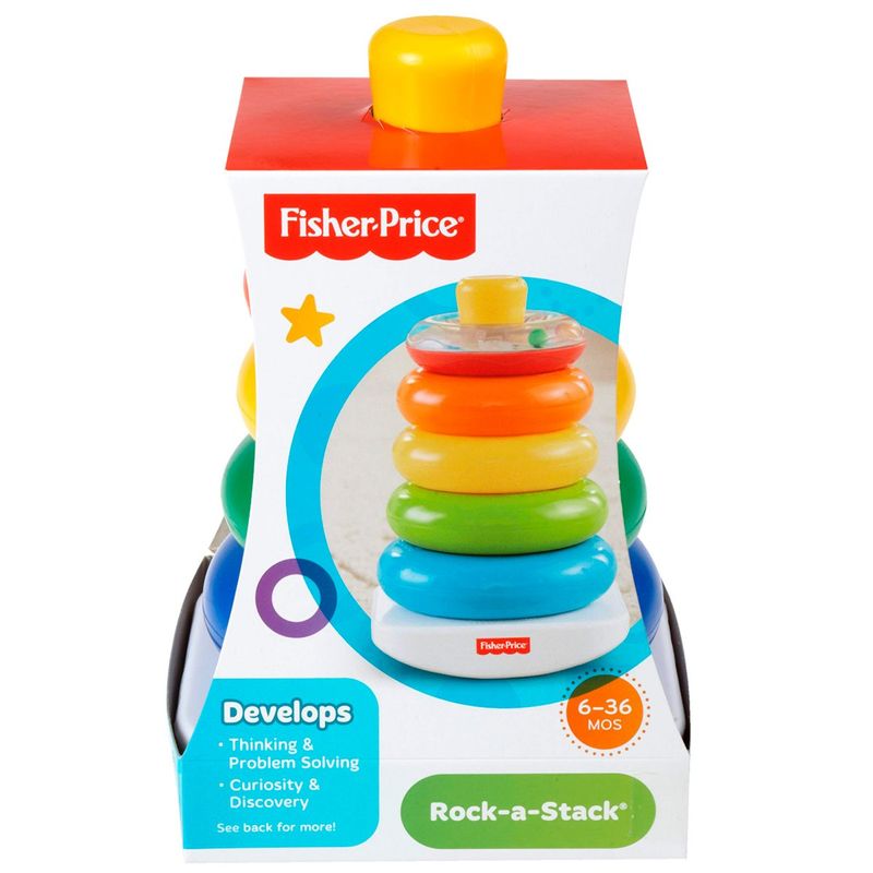 brinquedo para bebês fisher-price pirâmide de argolas gkw58