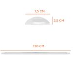 luminária led bronzearte sobrepor bivolt 36w 6500k (mp)