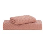 jogo de toalhas 2 peças buddemeyer extra soft cinta salmão