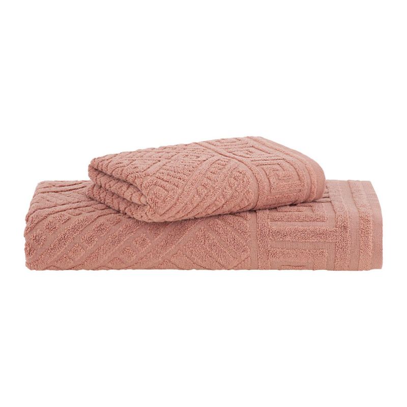 jogo de toalhas 2 peças buddemeyer extra soft cinta salmão
