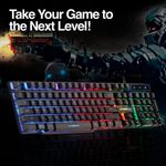 teclado e mouse usb gamer combat combo argom kb51 arg-kb-2051bk (mp)