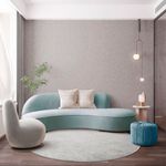 tapete são carlos tufting relex 191x40cm prata 309643