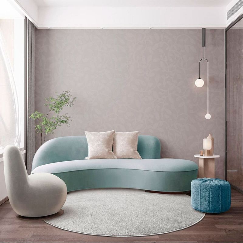 tapete são carlos tufting relex 191x40cm prata 309643