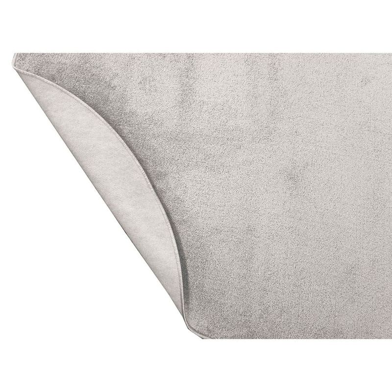 tapete são carlos tufting relex 191x40cm prata 309643
