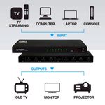 vídeo splitter argom 8 portas hdmi 4k hd arg-av-5118 (mp)