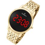 relógio champion feminino dourado ch40099h