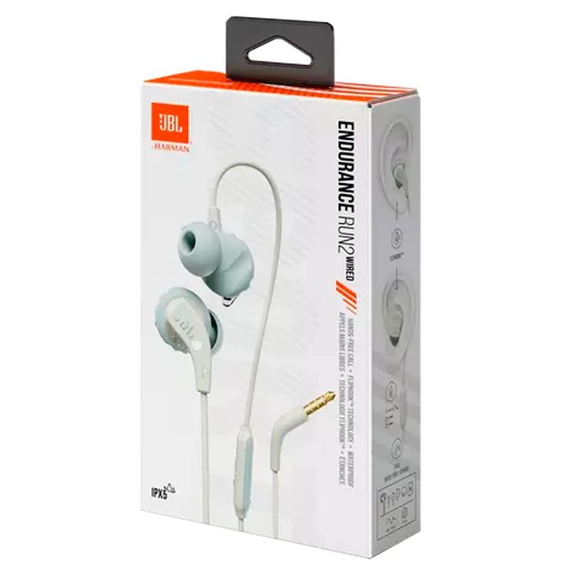 fone de ouvido jbl intra auricular endurance run2 wired branco (mp)