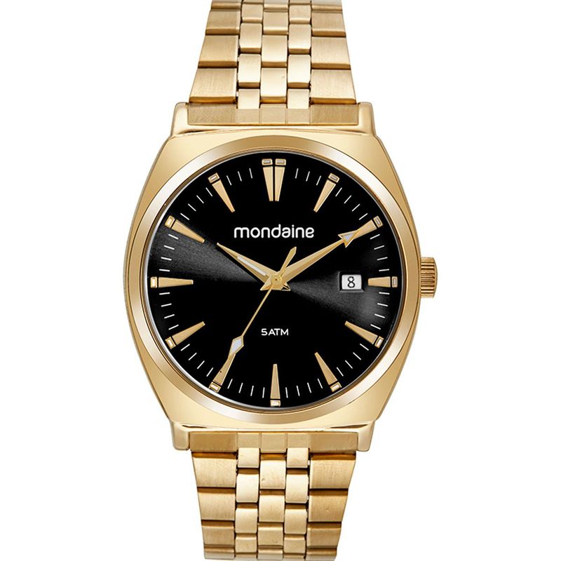 relógio masculino mondaine dourado 32541gpmvde2