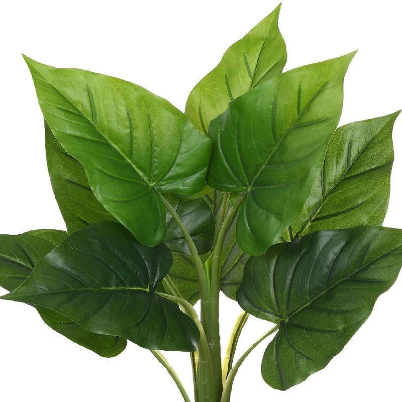 planta artificial grillo caladium folhas real toque x10 45cm (mp)