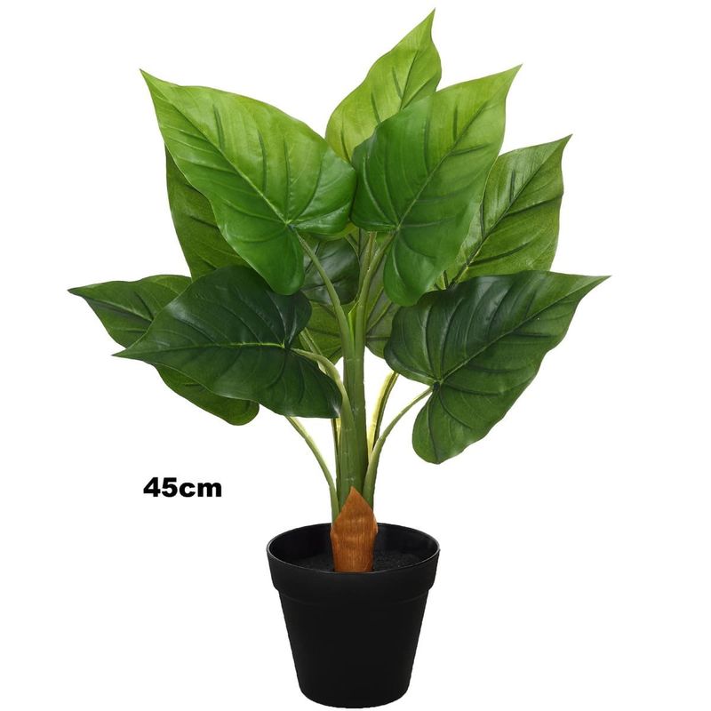 planta artificial grillo caladium folhas real toque x10 45cm (mp)