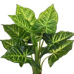 planta artificial grillo taro folhas real toque x10 45cm (mp)