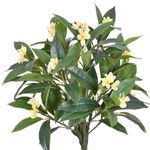 planta artificial grillo frangipania plumeria toque real creme 145cm (mp)