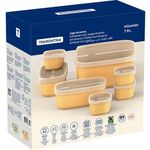 jogo de potes 7 peças tramontina pêssego 25499409