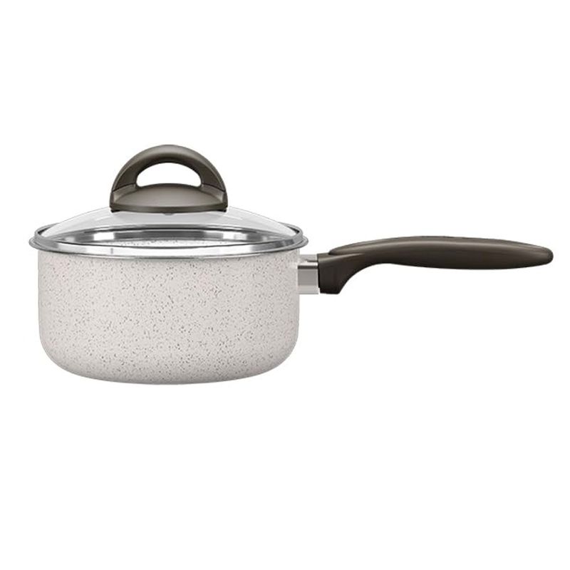 Jogo De Panelas 7 Peças Brinox Ceramic Suprema 7244/101 Vanilla