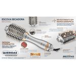 escova secadora britânia bes33sd prata e dourado