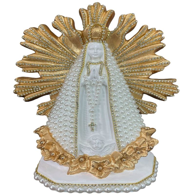imagem resplendor de nossa senhora aparecida santorine perolada (mp)