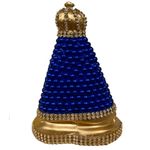 imagem baby nossa senhora aparecida santorine pérola negra e azul 15cm (mp)