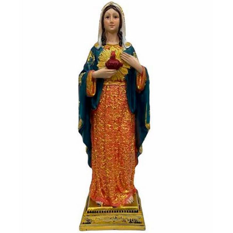 imagem sagrado coração de maria comercial carvalho 30cm (mp)