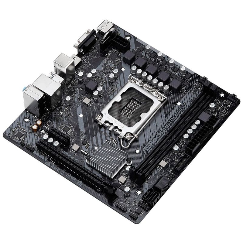 placa mãe asrock matx lga 1700 h610m-hdv (mp)