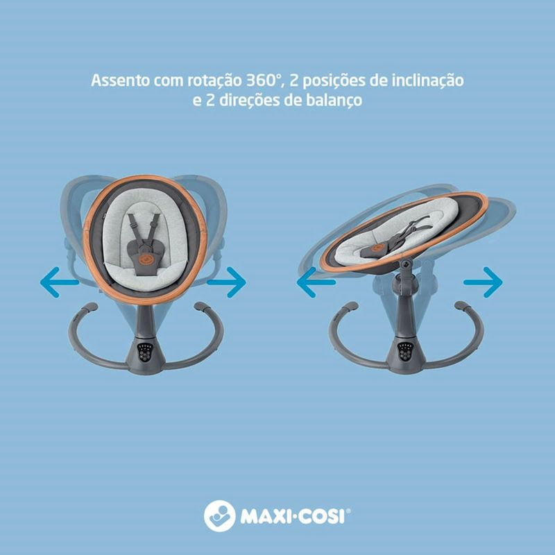 cadeira de descanso maxi cosi swing cassia mc essential cinza (mp)