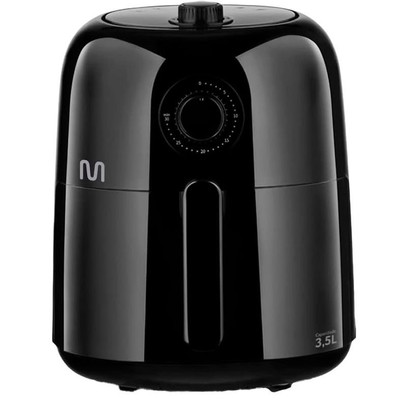 fritadeira elétrica air fryer multilaser 3,5l 127v 1350w go215 (mp)