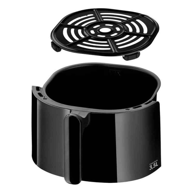 fritadeira elétrica air fryer multilaser 3,5l 127v 1350w go215 (mp)