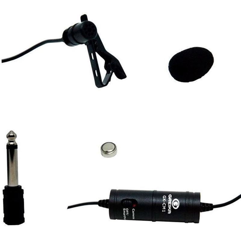 microfone greika lapela para celular gklm1 (mp)