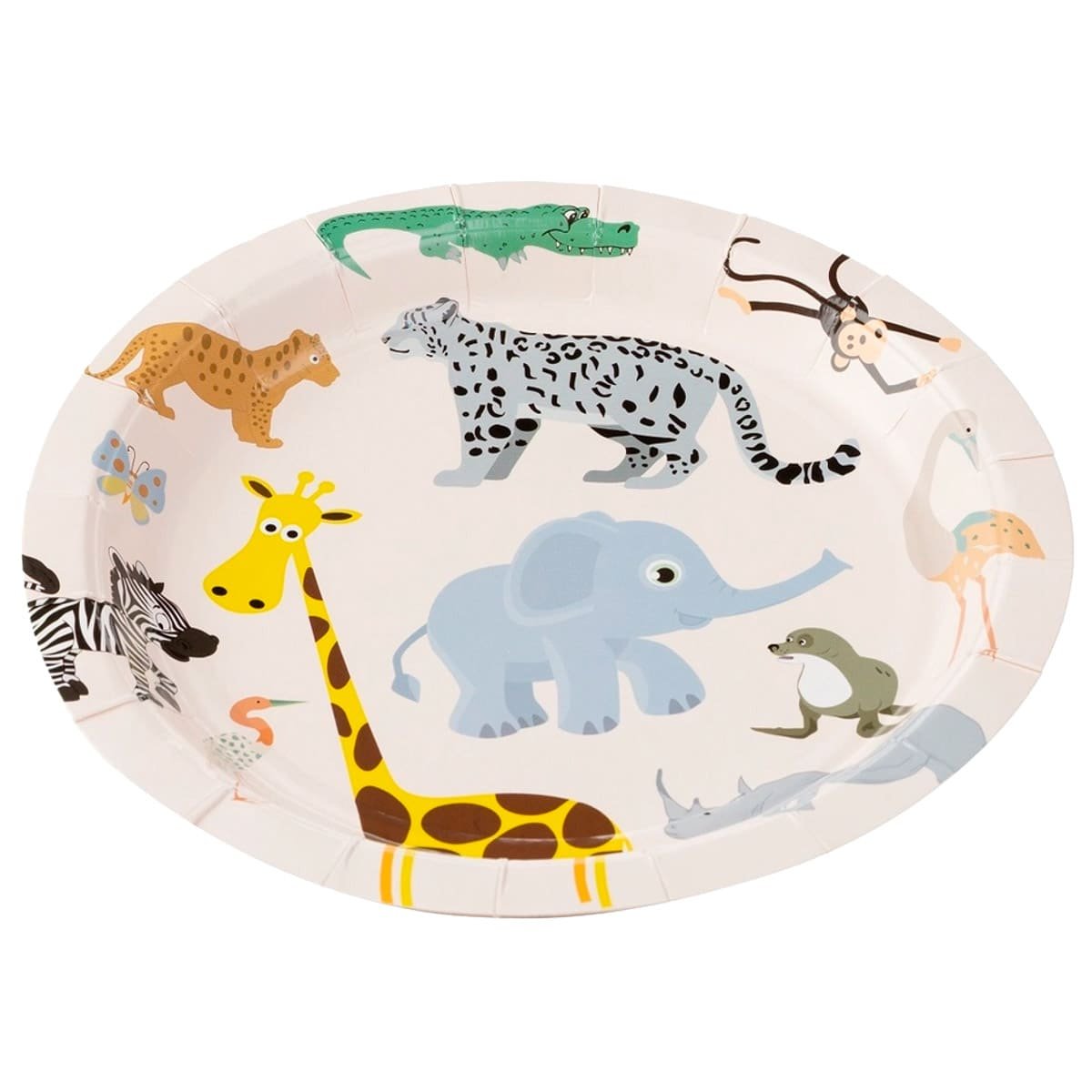 Prato de Papel Safari 18 cm- 10 unidades SilverFestas