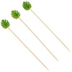 palito em bambu silver festas 12cm para petiscos 20 unidades (mp)